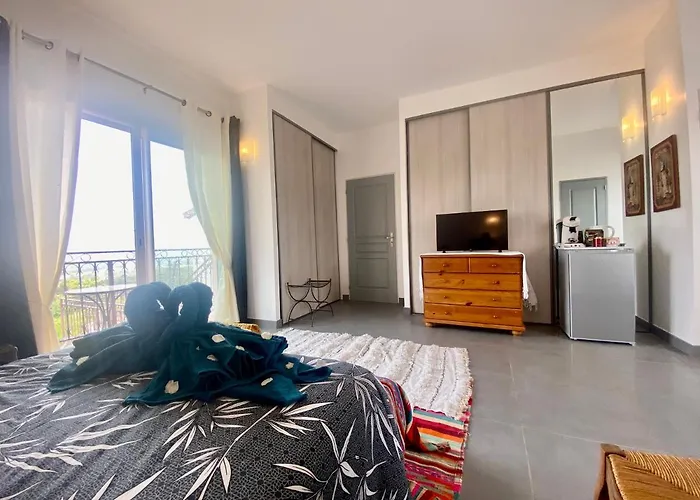 Guest-house de l’amandier - Vue cité médiévale